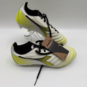 Diadora Brasil Elite 2 Tech ITA LPX‎ Soccer Cleats - White/Yellow Size 7.5